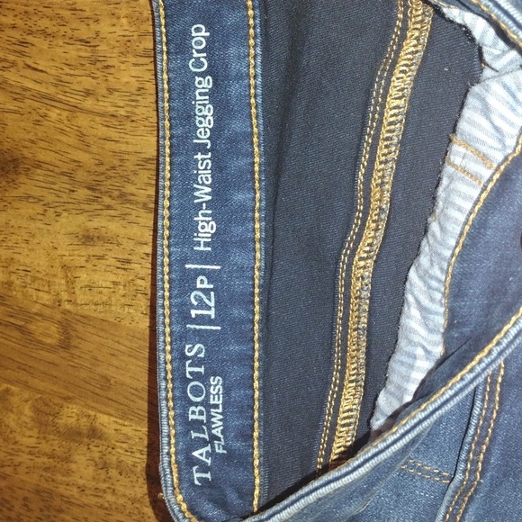 Talbot's Flawless High Waist Jegging Crop Jeans CA# 23147 VN5328 12P - Picture 4 of 5